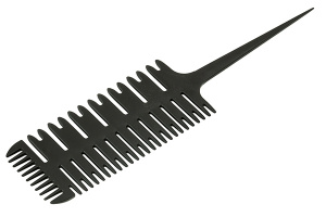 Расческа для мелирования волос с остроконечной ручкой 240 мм