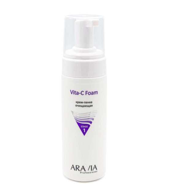 Крем-пенка очищающая Vita-C Foam, 160 мл ARAVIA Professional