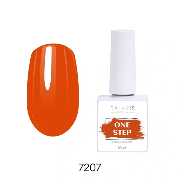 Гель-лак однофазный №7207 ONE STEP Pedicure gel polish,10мл  Runail