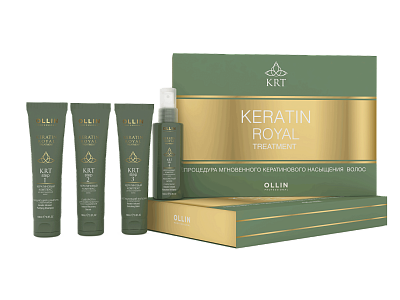Кератиновое восстановление волос Keratine Royal Treatment (шампунь 100мл/ бальзам 100мл/ сыворотка)