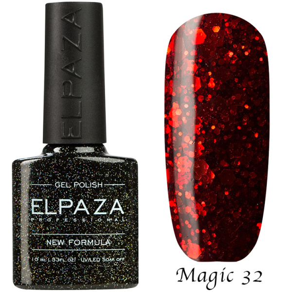 Гель-лак Magic Glitter 032 Феникс 10 мл Elpaza