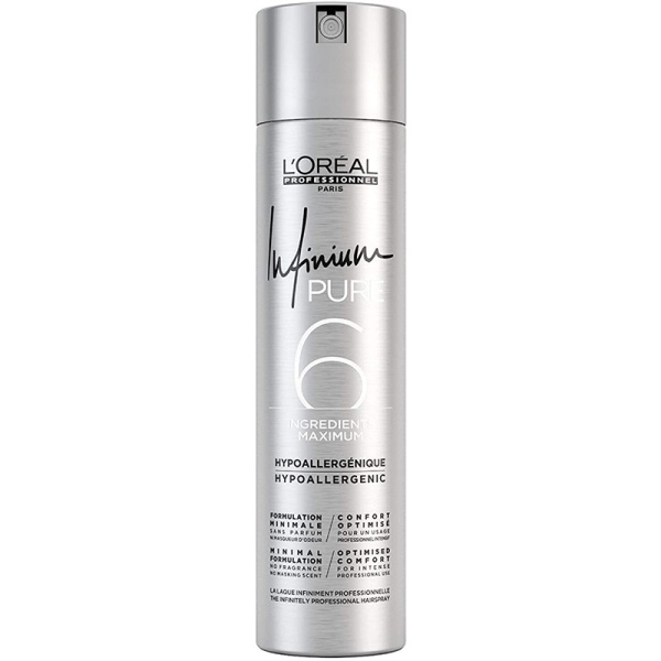 Лак L'Oreal Professionnel Infinium Pure Strong сильной фиксации, без запаха, 300 мл