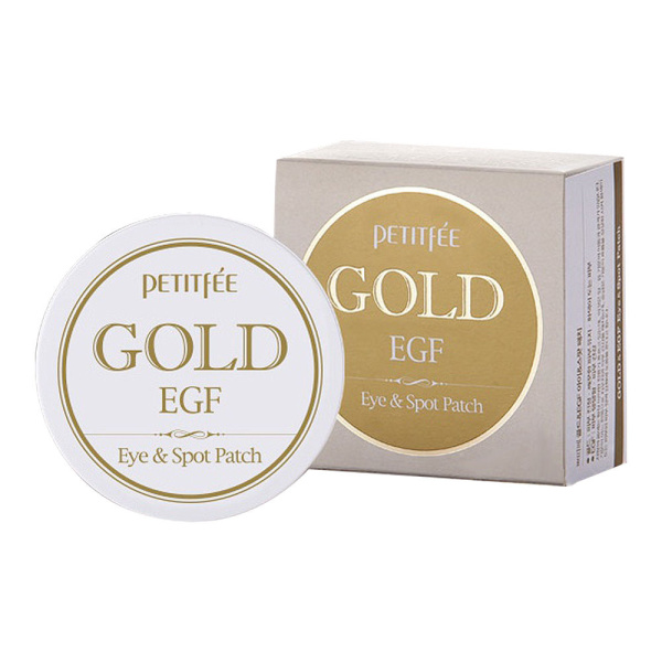 Гидрогелевые патчи для век Gold & EGF Eye&Spot Patch 60шт Petitfee 