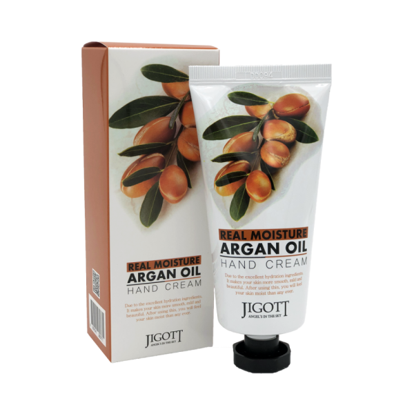 Увлажняющий крем для рук с аргановым маслом Real Moisture Argan Oil Hand Cream JIGOTT