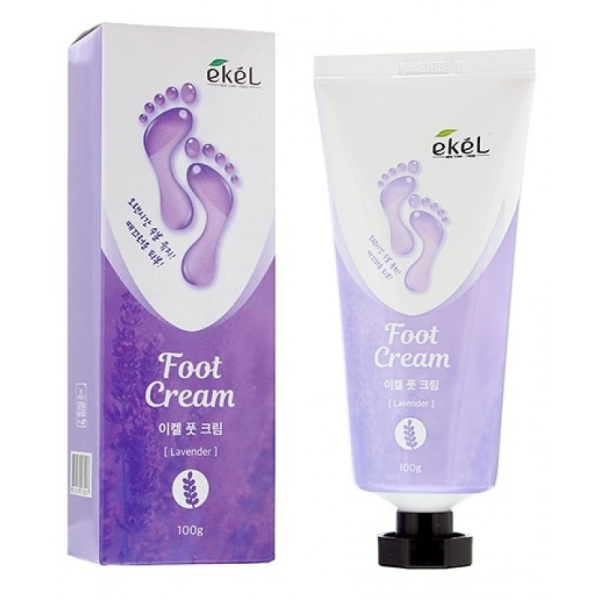 Успокаивающий крем для ног с экстрактом лаванды Foot Cream Lavender  EKEL