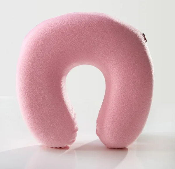 Подушка лашмейкера с эффектом памяти розовая