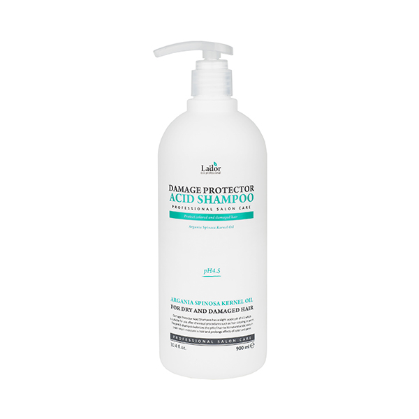 Бесщелочной шампунь с коллагеном и аргановым маслом La'dor Damage Protector Acid Shampoo 900 мл