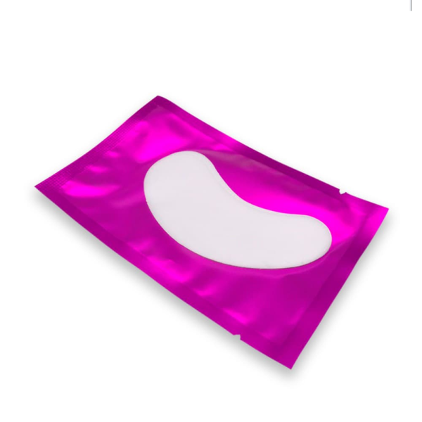 Патчи под глаза для наращивания и окрашивания ресниц 1 пара в фиолетовой упаковке