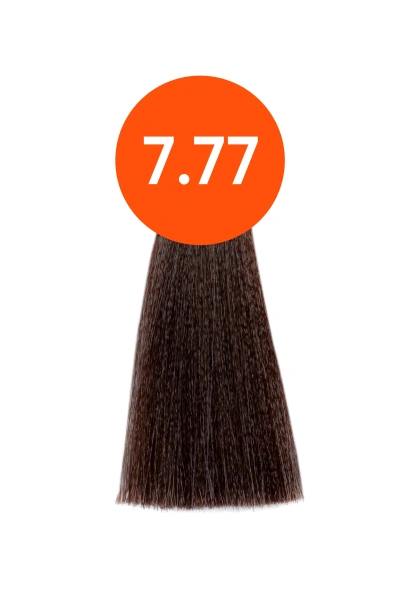 Крем-краска для волос "N-JOY" 7/77 русый интенсивно-коричневый, 100мл Ollin