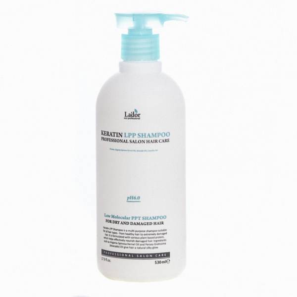 Шампунь для волос с кератином La'dor Keratin LPP Shampoo 530мл