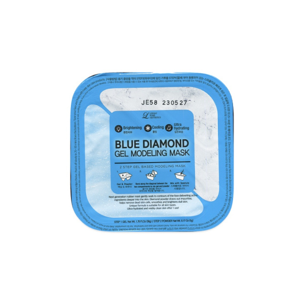 Альгинатная гелевая маска с алмазной пудрой (пудра+гель) Blue Diamond Gel Modeling Mask Lindsay
