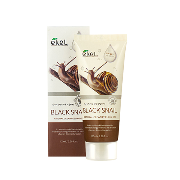 Пилинг-скатка с муцином черной улитки Natural Clean peeling gel Black Snail EKEL