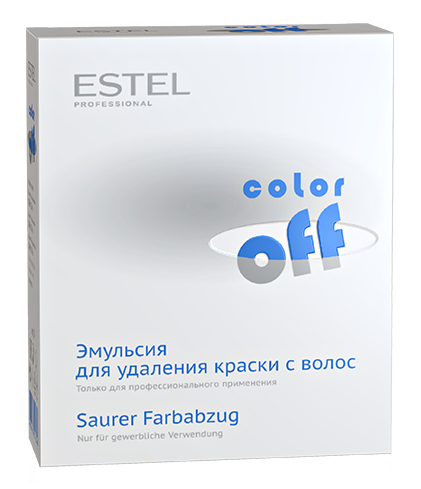 Эмульсия Color Off для удаления стойких красок с волос 3x120 мл Estel