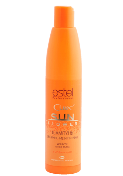 Шампунь для волос увлажнение и питание с UV-фильтром CUREX 300 мл Estel
