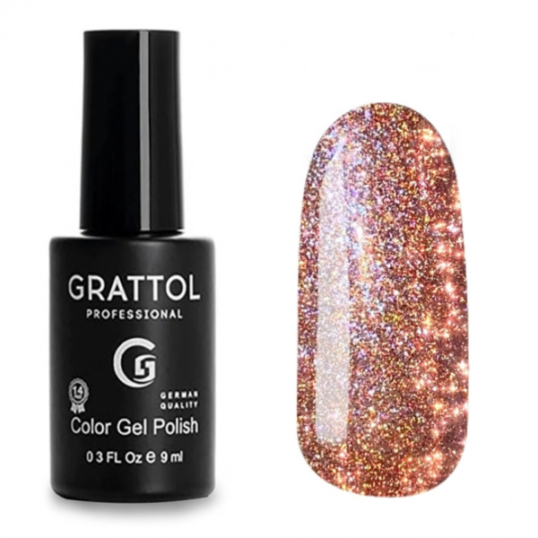 Гель-лак Color Gel Polish Bright Crystal 05 9 мл Grattol