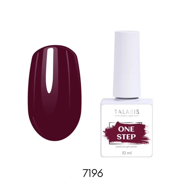 Гель-лак однофазный №7196 ONE STEP Pedicure gel polish,10мл  Runail