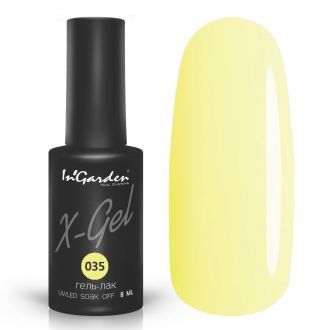 Гель-лак InGarden X-gel №035 Банановый желтый цвет