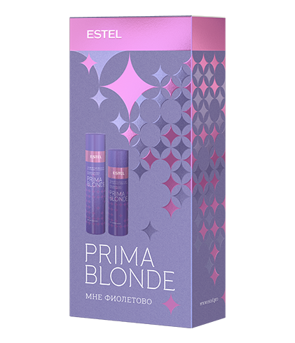 Набор ESTEL PRIMA BLONDE " Мне фиолетово" для холодных оттенков блонд( шампунь 250+ бальзам 200)
