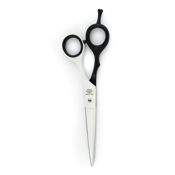 Ножницы парикмахерские PBS-EP-32166 Black/White (6.0") с микронасечкой
