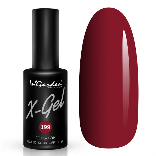 Гель-лак InGarden X-gel №199 Холодный ягодный