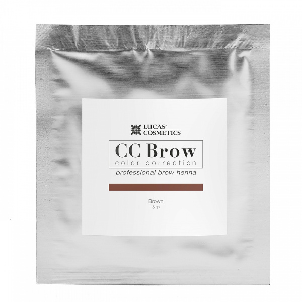 Хна для бровей в саше, коричневый CC Brow (Brown), 5 гр. Lucas Cosmetics 