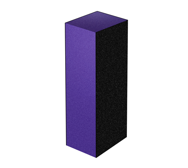 Шлифовщик для искуственных ногтей 150/150/100 пурпурный RuNail 