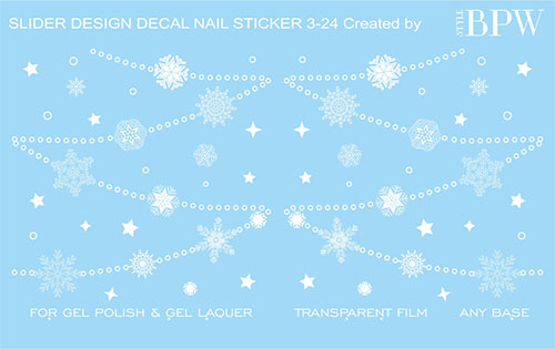 Слайдер-дизайн Белые снежинки sd3-24