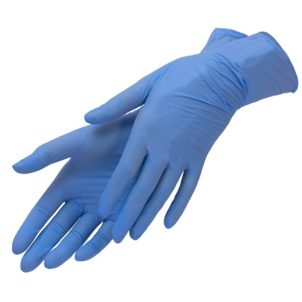 Перчатки нитриловые XS голубые 100 штук