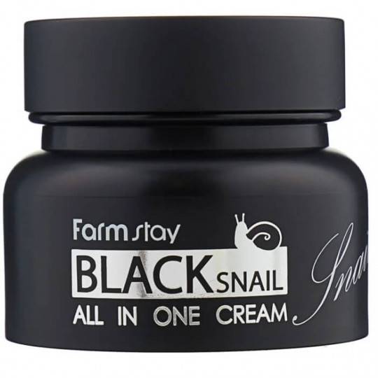 Крем на основе экстракта чёрной улитки Black Snail All in One Cream 100мл FarmStay 