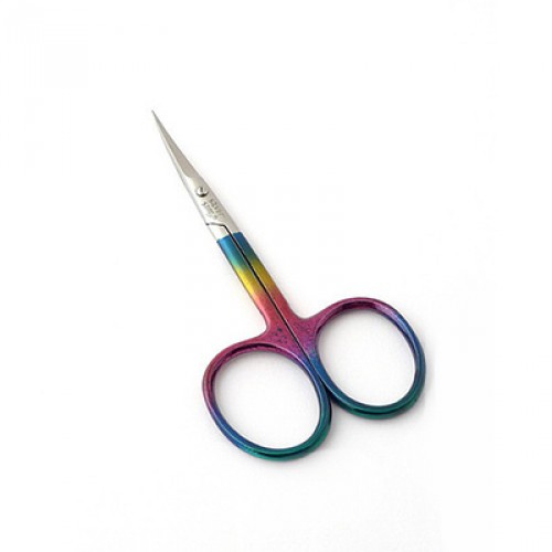 Ножницы для кутикулы, цветное радужное покрытие НСС-6МС, multicolor Silverstar