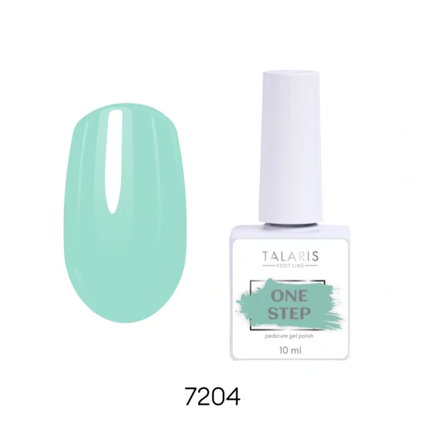 Гель-лак однофазный №7204 ONE STEP Pedicure gel polish,10мл  Runail