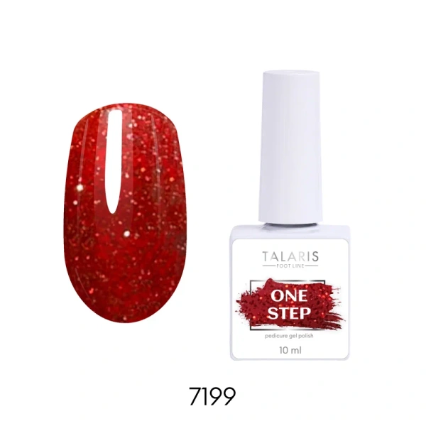 Гель-лак однофазный №7199 ONE STEP Pedicure gel polish,10мл  Runail