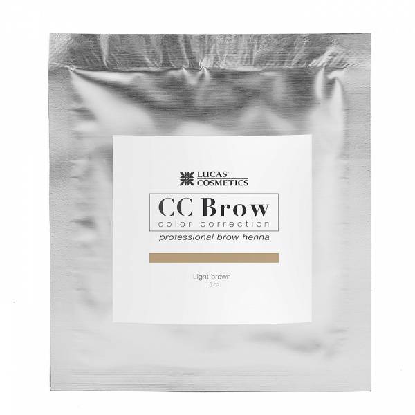Хна для бровей в саше, светло-коричневый CC Brow (Light Brown), 5 гр. Lucas Cosmetics, 