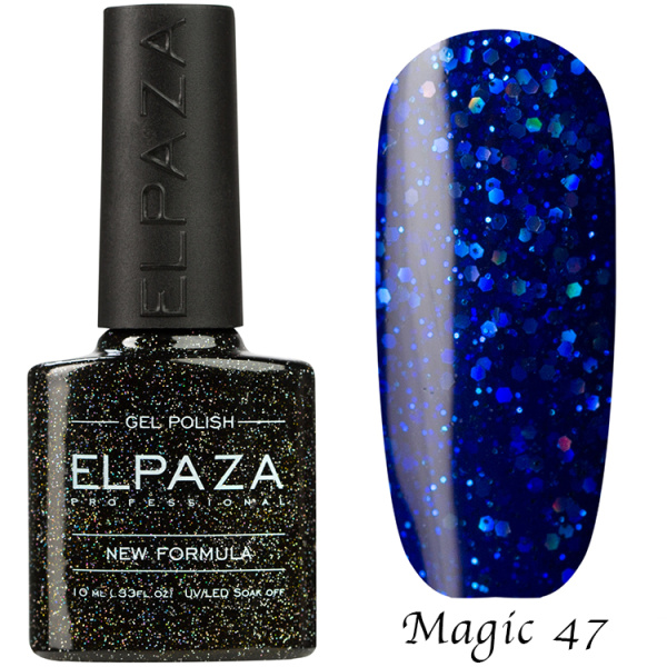 Гель-лак Magic Glitter 047 Морской круиз 10 мл Elpaza