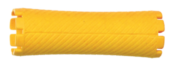 Бигуди пластиковые 28 мм 6шт желтые OLLN Prof