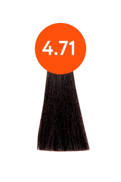 Крем-краска для волос "N-JOY" 4/71 шатен коричнево-пепельный, 100мл Ollin