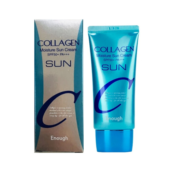 Увлажняющий солнцезащитный крем с коллагеном SPF50+ PA+++Collagen Moisture Sun Cream  50 мл ENOUGH 