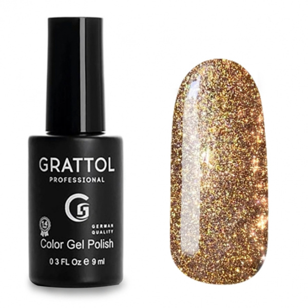 Гель-лак Color Gel Polish Bright Cristal 01 9 мл Grattol