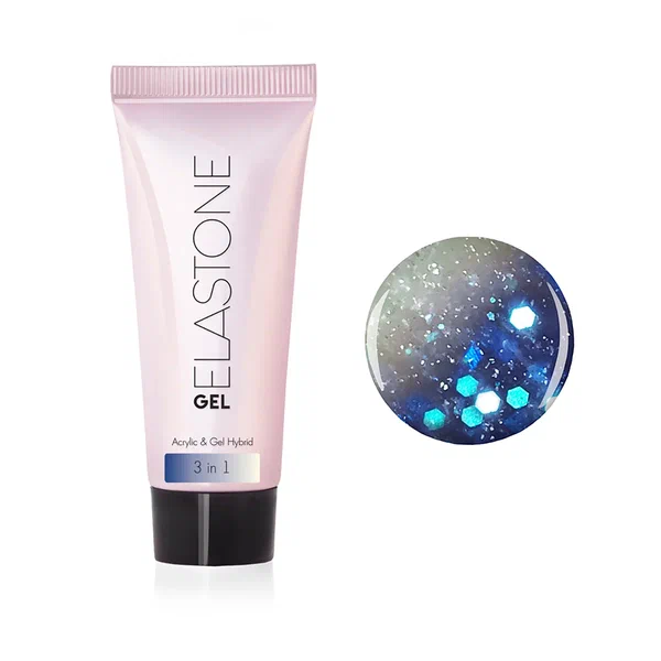 Гибрид акрила и геля №7047 для наращивания 3 в 1 ELASTONE GEL 18 мл Runail 