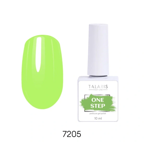 Гель-лак однофазный №7205 ONE STEP Pedicure gel polish,10мл  Runail