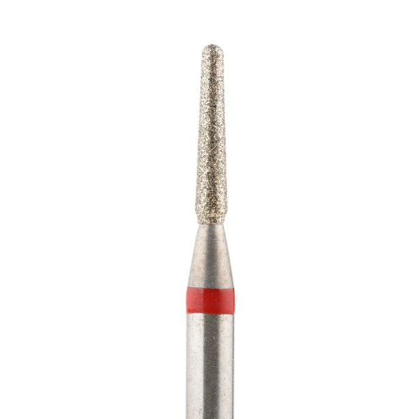 Фреза алмазная конус 1,6 мм мелкий абразив (красная) РосБел