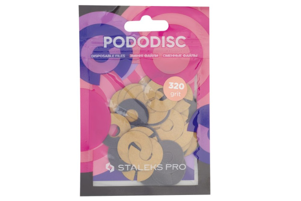 Сменные файлы для педикюрного диска PODODISC STALEKS PRO M 320 грит (50 шт)