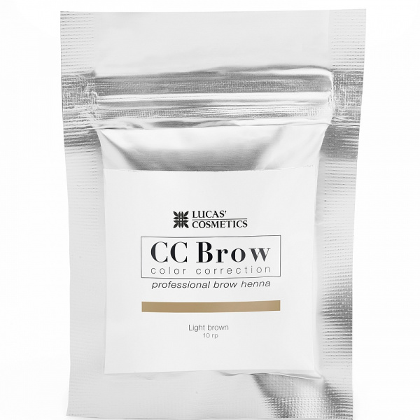 Хна для бровей в саше, светло-коричневый CC Brow (Light Brown), 10 гр. Lucas Cosmetics