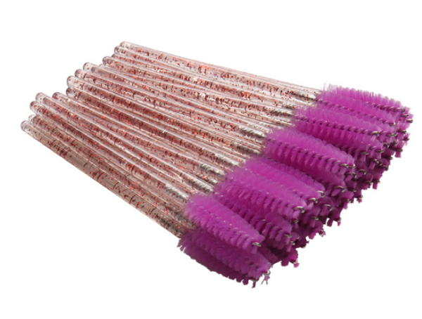 Одноразовая щеточка для ресниц и бровей акриловый стержень 50 фиолетовая