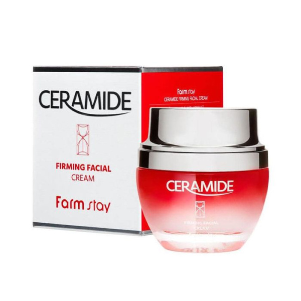 Крем укрепляющий с керамидами - Сeramide firming facial cream 50 мл Farmstay 