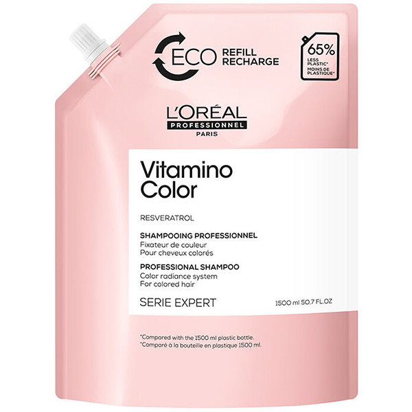 Шампунь L'Oreal Professionnel Serie Expert Vitamino Color для окрашенных волос, 1500 мл Рефил