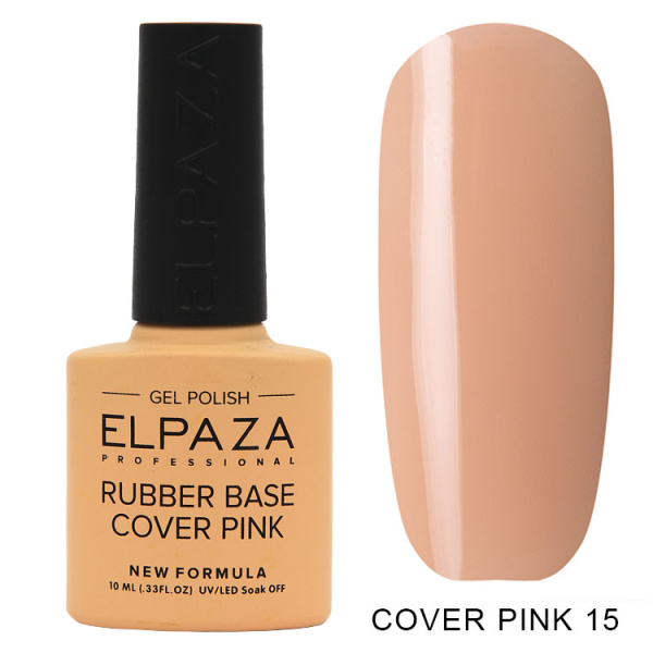 Камуфлирующая база 15 Rubber Base Cover Pink  10 мл Elpaza