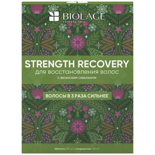 Набор Matrix Biolage Strength Recovery для восстановления волос, шампунь, 250 мл + кондиционер, 200 