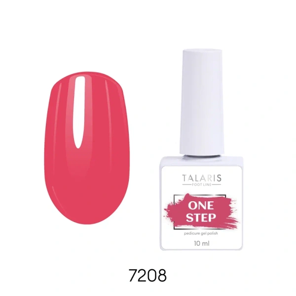 Гель-лак однофазный №7208 ONE STEP Pedicure gel polish,10мл  Runail